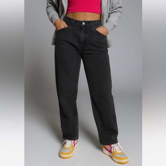 ROCKIES | Vintage Black Denim Barrel Jeans - Picture 1 of 16